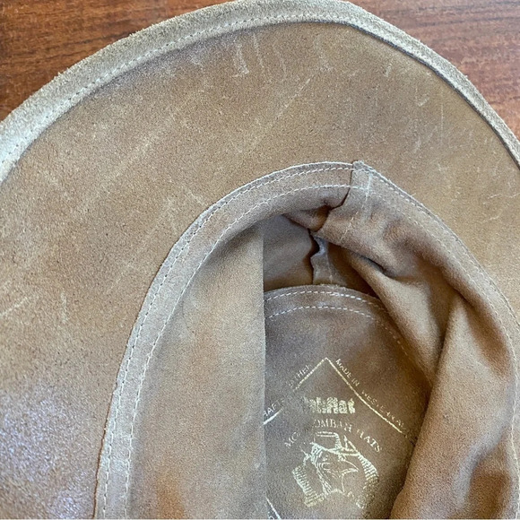 Pakflat Australian Bush Hat Handcrafted Genuine Suede Leather - Picture 6 of 15